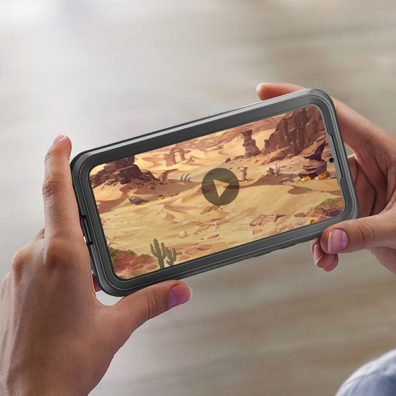 Vodotěsné pouzdro IP68 pro Samsung Galaxy A35 5G, Redpepper, černé