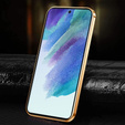 Pouzdro pro Samsung Galaxy S21, Cowhide Leather, růžové