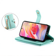 Klopové pouzdro pro Samsung Galaxy A56 5G, Wallet Zipper Pocket, zelené