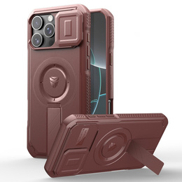 Pancéřové pouzdro pro iPhone 16 Pro Max, Dexnor CamProtect MagSafe, červené