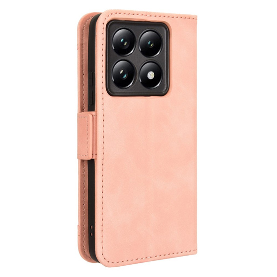 Klopové pouzdro pro Xiaomi 14T Pro, Card Slot, růžové