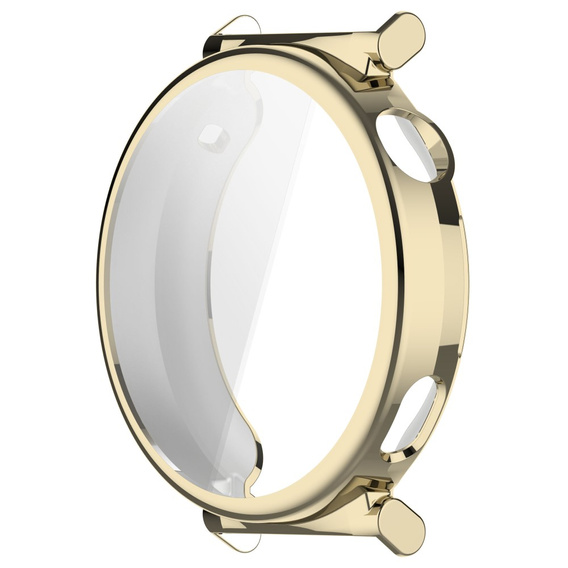 Pouzdro 2v1 s ochranou displeje pro Huawei Watch GT 5 Pro 42mm, zlaté