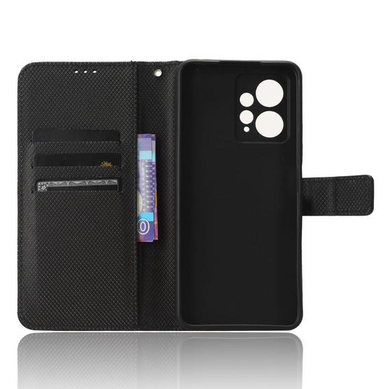 Klopové pouzdro pro Xiaomi Redmi Note 12 4G, Wallet Smart Magnet, černé