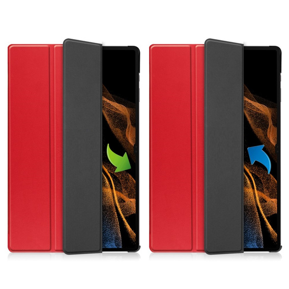 Pouzdro pro Samsung Galaxy Tab S9 Ultra, Smartcase, červené