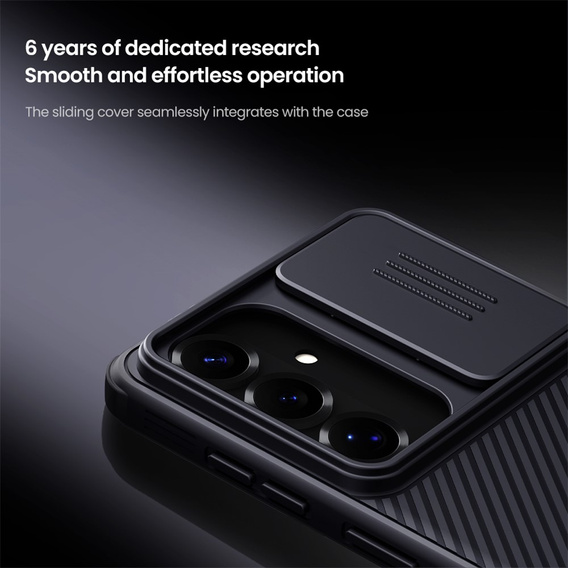 Pouzdro NILLKIN Camshield Pro s krytem fotoaparátu pro Samsung Galaxy S26, černé