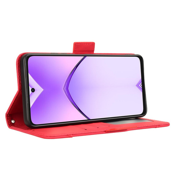Klopové pouzdro pro Oppo A40 / Oppo A40m, Card Slot, červené