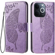 Klopové pouzdro pro Realme Note 70T 4G, Butterfly, fialové