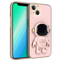 Pouzdro pro iPhone 14 Plus, Astronaut, růžové