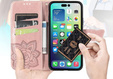 Klopové pouzdro pro Realme 11 Pro / 11 Pro +, Butterfly, růžové rose gold