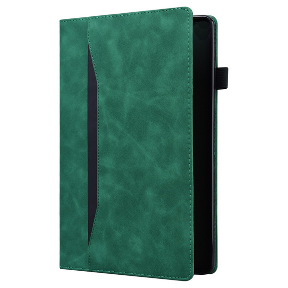 Pouzdro pro Samsung Galaxy Tab S10 FE+ Plus, Classic, s prostorem pro stylus, zelené