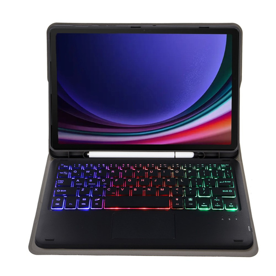 Pouzdro + klávesnice Samsung Galaxy Tab S9 FE X510 / X516, with touchpad, černé