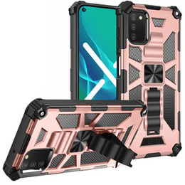 Pouzdro pro Samsung Galaxy A03s, Armor Kickstand, růžové rose gold