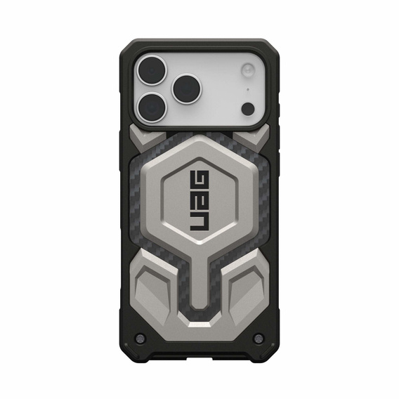 Pouzdro Urban Armor Gear pro iPhone 17 Pro Max, Monarch Pro Kevlar MagSafe, Titanium