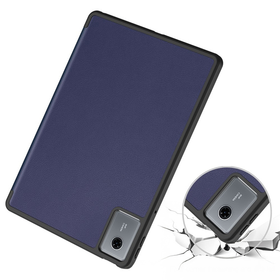 Pouzdro pro Lenovo Idea Tab 11" 2025 TB336FU TB336ZU, stojánek, Smartcase s držákem stylusu, tmavě modré