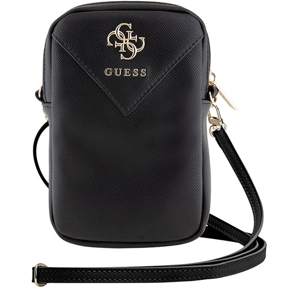 Taška na telefon Guess Zip Leather Triangle 4G