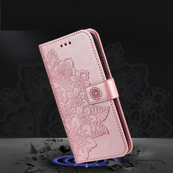 Klopové pouzdro pro Xiaomi Redmi Note 13 Pro 5G, Mandala, růžové rose gold