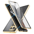 Pouzdro pro Samsung Galaxy S24 Ultra, Magnetic Dual Glass, zlaté