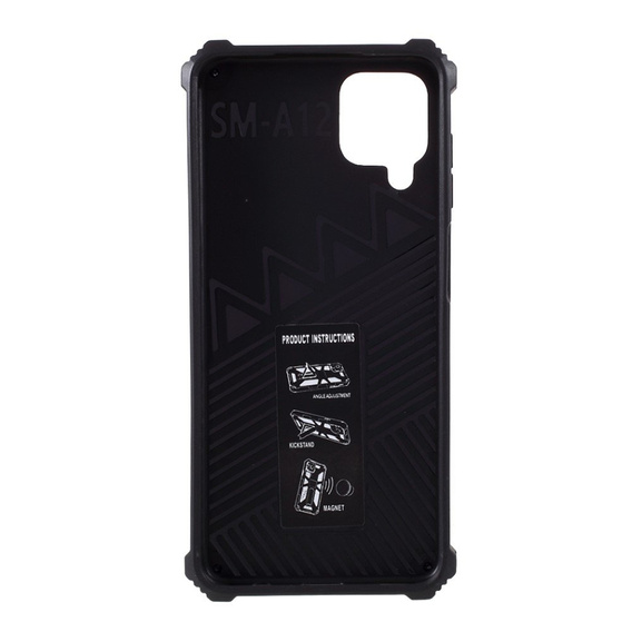 Pouzdro pro Samsung Galaxy A12 / M12 / A12 2021, Armor Kickstand, zelené
