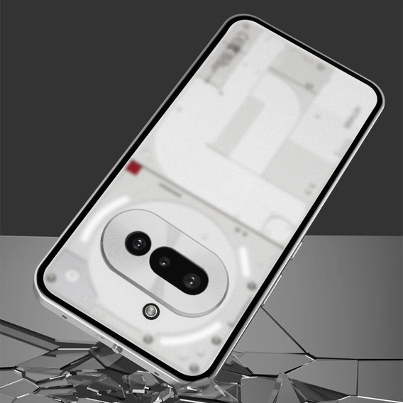 Pouzdro pro Nothing Phone 3A, Frame Case, stříbrné