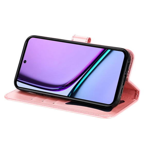 Klopové pouzdro pro Realme C67, Mandala, růžové rose gold