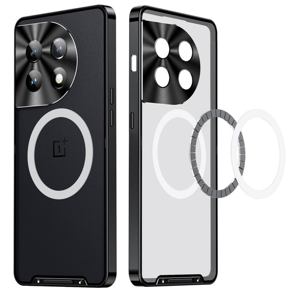 Ochranné pouzdro na fotoaparát pro OnePlus 12 5G, CamShield MagSafe, transparentní / černé
