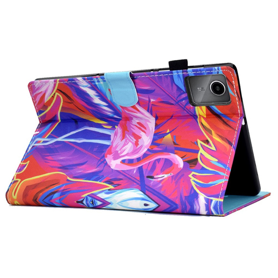 Pouzdro pro Lenovo Tab M11, s klopou, flamingo