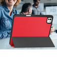 Pouzdro pro iPad Pro 11" 2024 (5 gen.), Smartcase s prostorem pro stylus, červené