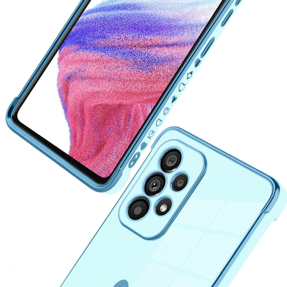 Pouzdro pro Samsung Galaxy A53 5G, Electro heart, modré