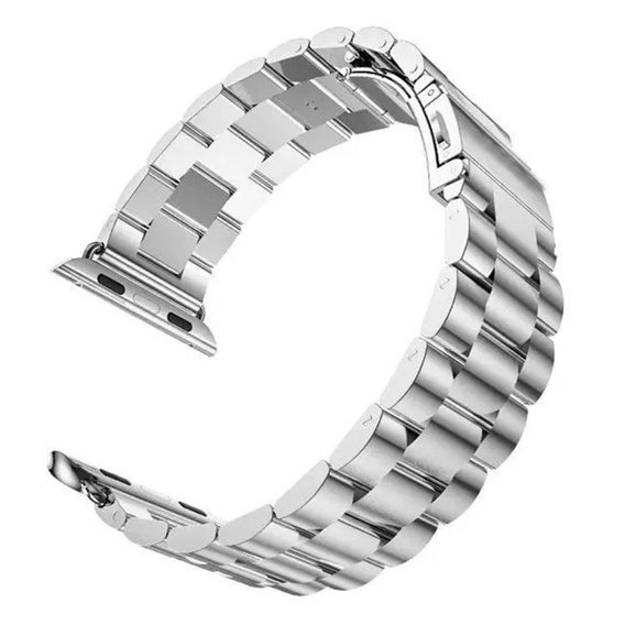 Bransoleta Stainless Segments do Apple Watch 1/2/3/4/5/6/7/8/SE/ULTRA 42/44/45/49MM, Silver