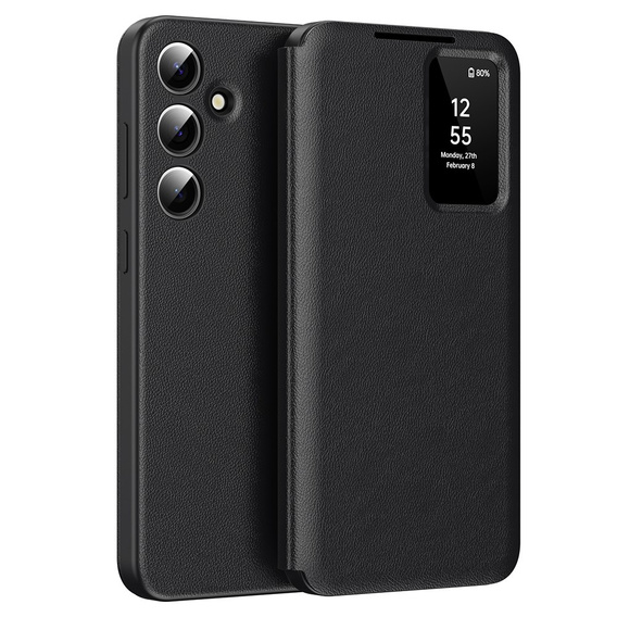 Flipové pouzdro pro Samsung Galaxy S23 FE, Smart View Wallet, černé