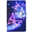 Pouzdro pro Samsung Galaxy Tab A7 10.4 2020 T500 T505, butterflies, fialové
