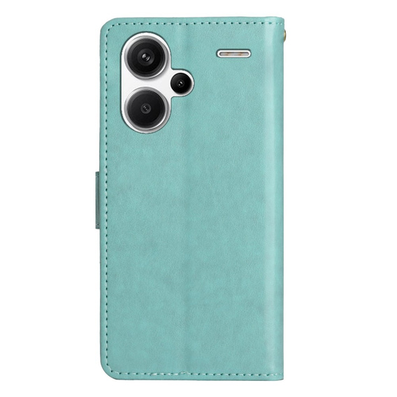 Klopové pouzdro pro Xiaomi Redmi Note 13 Pro+, Butterfly, světle modré