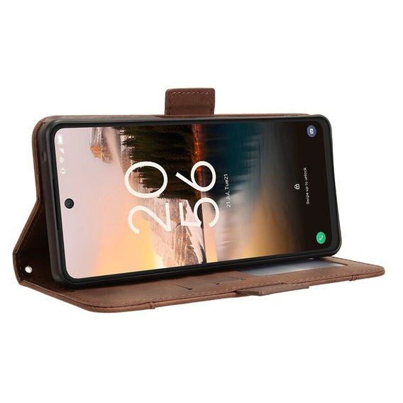 Klopové pouzdro pro TCL 40 NxtPaper, Card Slot, hnědé