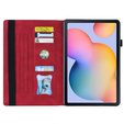 Pouzdro pro Samsung Galaxy Tab S6 Lite, Classic, s prostorem pro stylus, červené