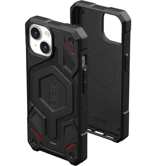 Pouzdro Urban Armor Gear pro iPhone 15 Plus, Monarch Pro Kevlar MagSafe, černé