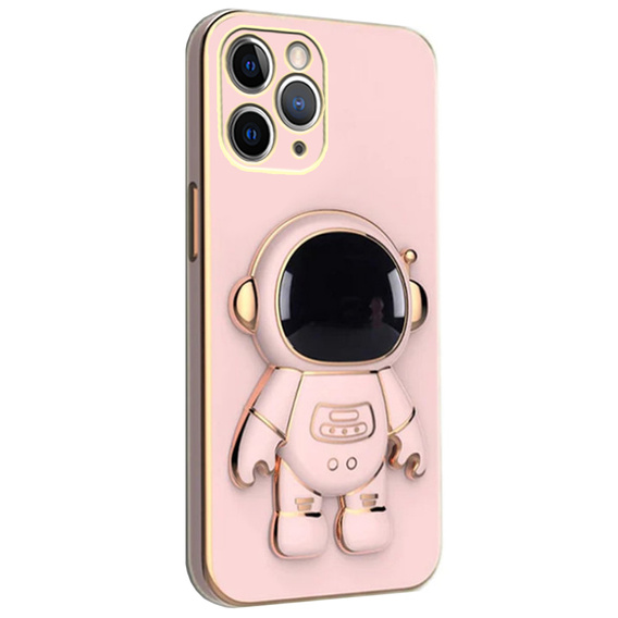 Pouzdro pro iPhone 14 Pro, Astronaut, růžové rose gold