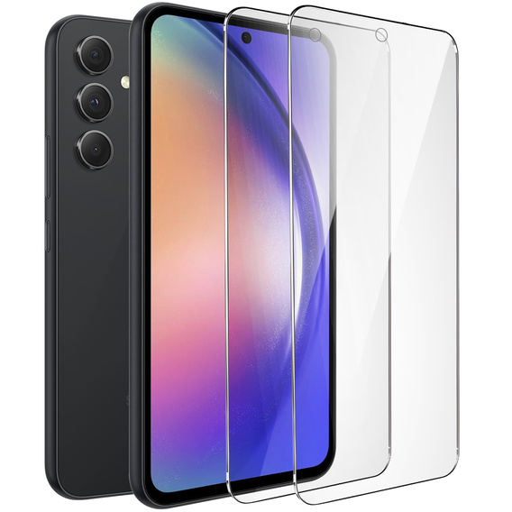 2x tvrzené sklo pro Samsung Galaxy A54 5G, ERBORD 9H Hard Glass na displeji