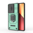 Pouzdro pro Xiaomi Redmi Note 13 Pro 4G / Xiaomi Redmi Note 14S / Xiaomi Poco M6 Pro 4G, KickStand Camera Lens, zelené