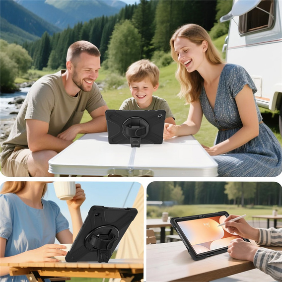 Pevné pouzdro s podstavcem a ramenním popruhem pro Samsung Galaxy Tab A11+