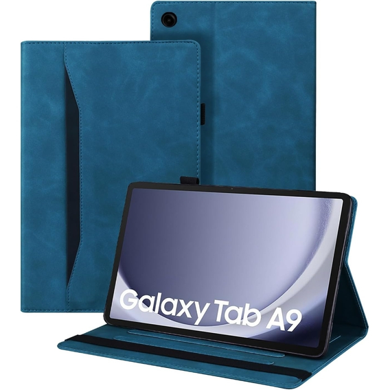 Pouzdro pro Samsung Galaxy Tab A9, Classic, s prostorem pro stylus, modré