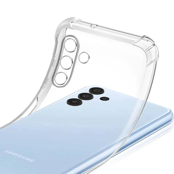Pouzdro pro Samsung Galaxy M34 5G, Anti-Shock, průhledné + sklo 9H