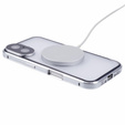 Magnetické pouzdro Dual Glass MagSafe pro iPhone 16, stříbrné