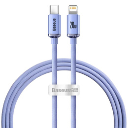 Baseus kabel Crystal Shine USB-C – Lightning 1,2 m 20 W pro zařízení Apple (Lightning)