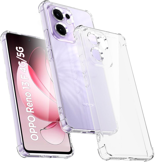 Pouzdro pro Oppo Reno 13F / Oppo Reno 13FS, Dropproof, průhledné