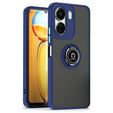 Pouzdro pro Xiaomi Redmi 13C / Poco C65, Frosted Ring, modré