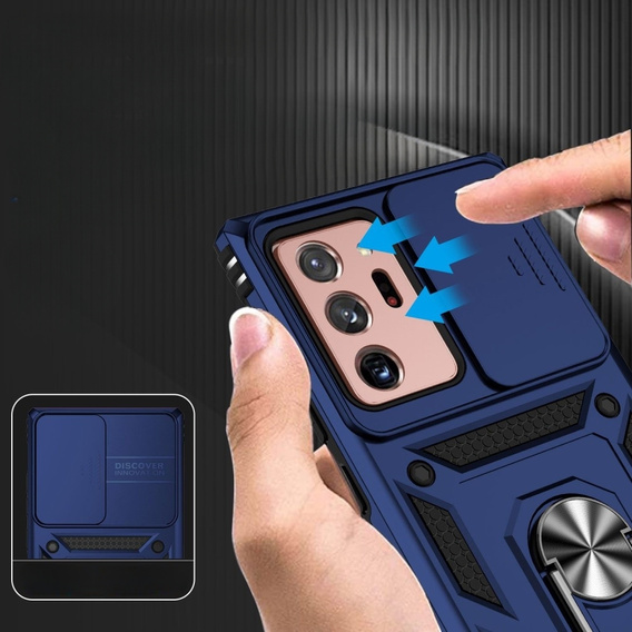 Pouzdro pro Samsung Galaxy Note 20 Ultra, CamShield Slide, modré