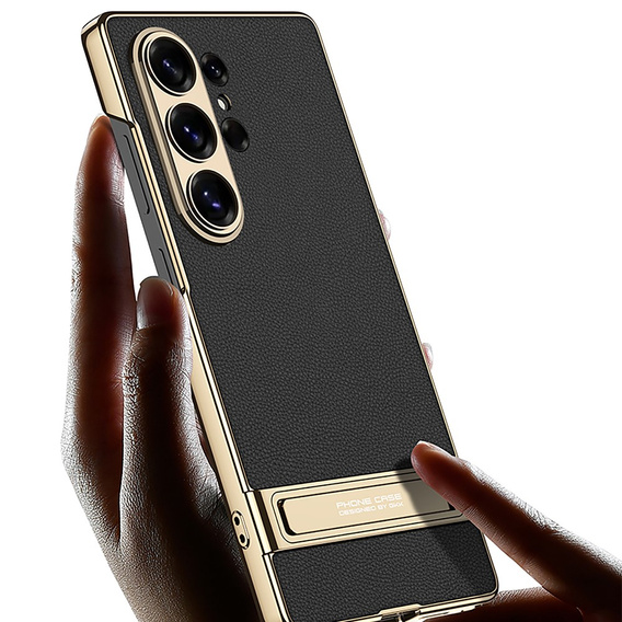 Pouzdro Electro Frame Leather s podstavcem pro Samsung Galaxy S26 Ultra