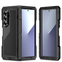 Pancéřované hliníkové pouzdro se stojánkem a držákem stylusu pro Samsung Galaxy Z Fold7 5G