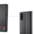 Klopové pouzdro pro Samsung Galaxy A55, Carbon LC.IMEEKE, černé