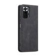 Pouzdro CASEME pro Xiaomi Redmi Note 10 Pro, Leather Wallet Case, černé